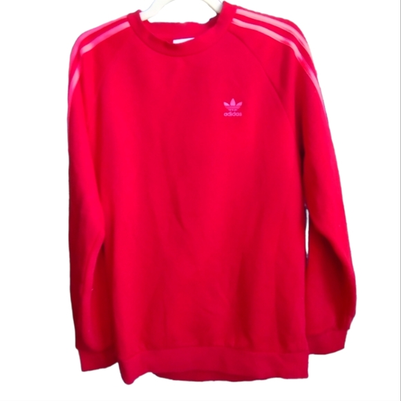 adidas Sweaters - Pink & Red Adidas Crewneck
